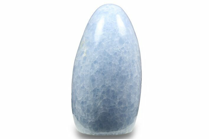Polished, Free-Standing Blue Calcite - Madagascar #258655